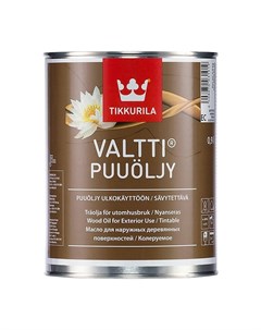 Масло для древесины Valtti Puuoljy органоразбавляемое для наружных работ 0 9 л Tikkurila