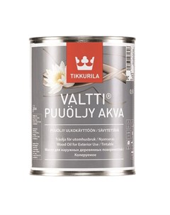 Масло для древесины Valtti Puuoljy Akva для наружных работ 0 9 л Tikkurila