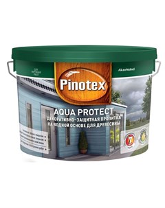 Пропитка декоративная на водной основе Aqua Protect под колеровку 9 л Pinotex