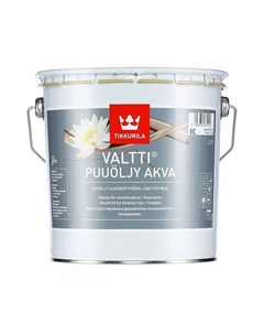 Масло для древесины Valtti Puuoljy Akva для наружных работ 2 7 л Tikkurila