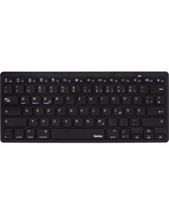 Клавиатура KEY4ALL черный беспроводная BT slim Multimedia для ноутбука Touch Hama