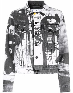 Джинсовая куртка с принтом из коллаборации с Pablo Tomek Off-white