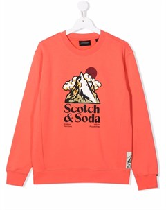Толстовка с круглым вырезом и логотипом Scotch&soda