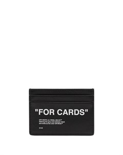 Картхолдер с надписью For Cards Off-white