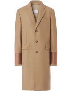 Однобортное пальто с манжетами Burberry