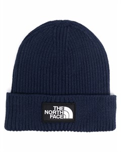 Шапка бини с нашивкой логотипом The north face