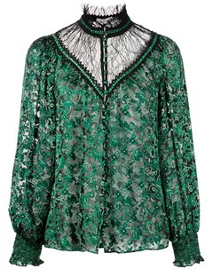 Блузка Clarice с кружевом и цветочной вышивкой Alice+olivia