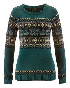 Пуловер с круглым вырезом Bonprix