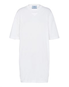 Белое платье футболка Prada