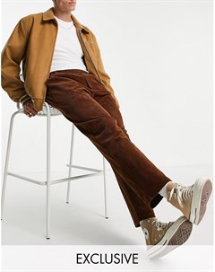 Вельветовые брюки коричневого цвета Inspired Reclaimed vintage