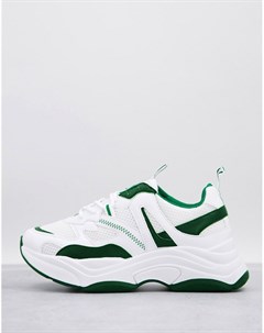 Зеленые массивные кроссовки Cameron Topshop