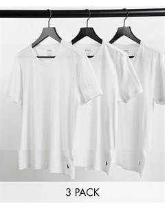 Набор из 3 белых футболок для дома с логотипом Polo ralph lauren