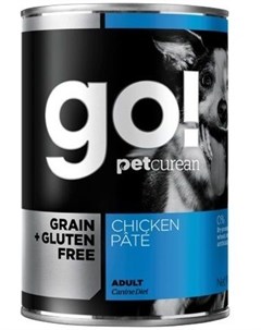 Консервы GO Solutions Chicken Pate DF беззерновые с курицей для собак 400 г Курица Go! natural holistic