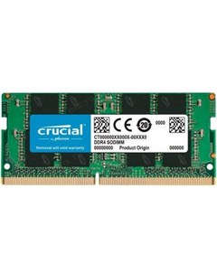 Оперативная память для ноутбука 8Gb 1x8Gb PC4 25600 3200MHz DDR4 SO DIMM CL22 CT8G4SFRA32A Crucial