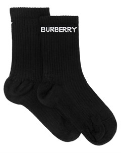 Носки в рубчик с логотипом Burberry