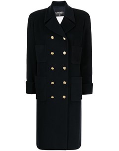 Кашемировое пальто 1980 1993 годов с пуговицами CC Chanel pre-owned