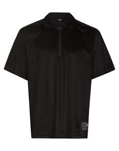 Рубашка поло с короткими рукавами и логотипом FF Fendi