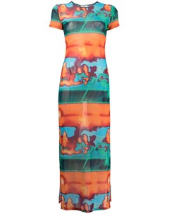 Длинное платье с принтом Miaou