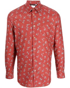 Рубашка на пуговицах с цветочным принтом Paul smith