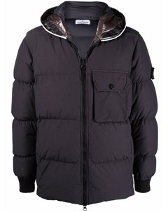 Пуховик с логотипом Stone island junior