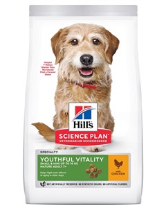 Сухой корм для собак Science Plan Youthful Vitality Mini Breed Adult 7 1 5 кг Hill`s