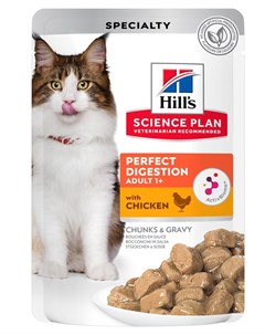 Влажный корм для кошек Science Plan Perfect Digestion курицей и рисом 0 085 кг Hill`s