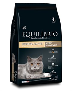 Корм cухой корм для взрослых кошек с мясом птицы контроль веса 7 5 кг Equilibrio