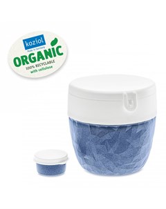 Ланч бокс сlub bento organic синий 13x14x10 см Koziol