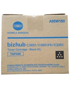 Тонер Konica Minolta bizhub C3351 C3851 черный TNP 49K Konica minolta