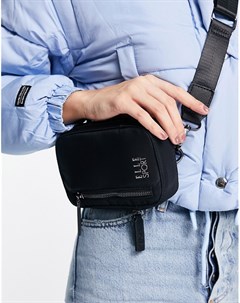 Черная миниатюрная сумка через плечо из нейлона Elle sport