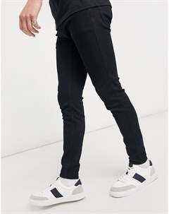 Черные супероблегающие джинсы Hollister