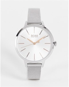 Женские часы с серебристым сетчатым браслетом Boss
