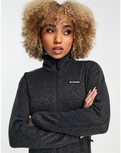 Флисовый джемпер черного цвета на сквозной молнии Sweater Weather Columbia