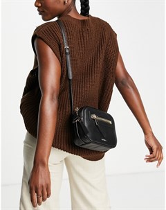 Черная сумка через плечо на молнии в стиле oversized Jordan Carvela