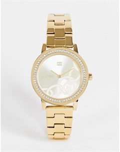 Золотистые женские часы браслет 1782437 Tommy hilfiger