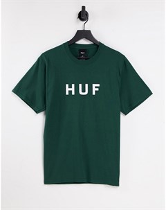Зеленая футболка с логотипом Essentials OG Huf