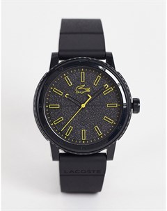 Мужские силиконовые часы черного цвета 2011089 Lacoste