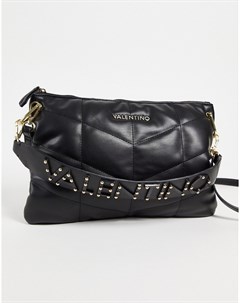 Черная стеганая сумка с ремешком через плечо Bamboo Valentino bags