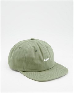 Зеленая выбеленная кепка Obey