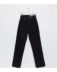 Черные расклешенные джинсы с завышенной талией ASOS DESIGN Tall Asos tall