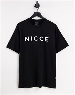 Черная футболка с логотипом Nicce