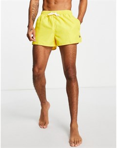 Желтые шорты для плавания с затягивающимся шнурком Tommy hilfiger