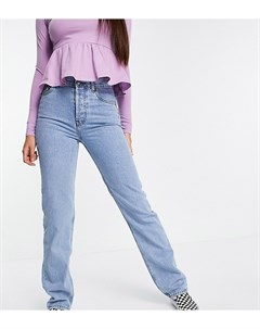 Светлые прямые джинсы в стиле 90 х с классической талией ASOS DESIGN Tall Asos tall