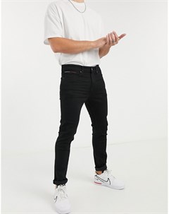 Черные зауженные джинсы Austin Tommy jeans