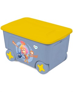 Ящик для игрушек Фиксики симка 50 л на колесах Little angel