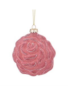 Елочное украшение Цветок Велюр цвет роза диаметр 9 5 см арт 862 362 Lefard