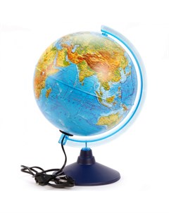 Глобус Земли Физико политический с подсветкой D 250 мм ТМ Globen