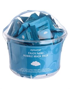 Набор пузырьковых масок для лица Enjoy Mini Bubble Mask Pack 30 штук по 3 г Ayoume