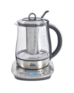 Чайник электрический Tea Kettle Digital 1 7 л металл стекло серебристый Solis