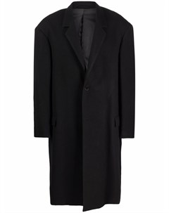 Однобортное шерстяное пальто Lemaire